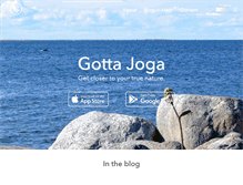 Tablet Screenshot of gottajoga.com
